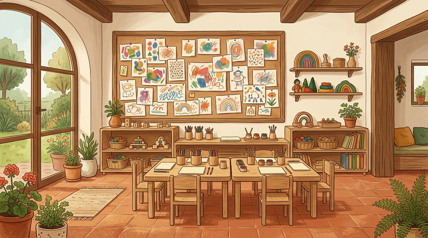 Illustrazione scuola dell'infanzia