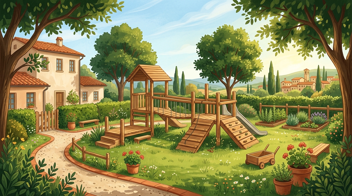 Illustrazione scuola dell'infanzia
