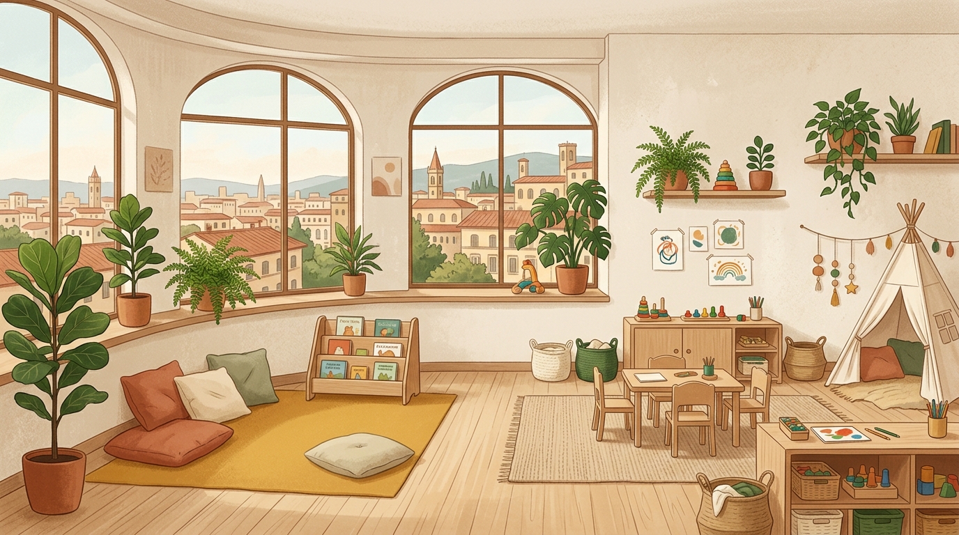 Illustrazione scuola dell'infanzia