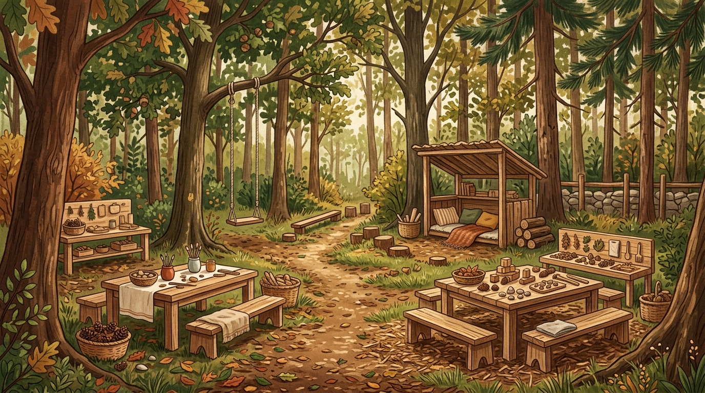 Illustrazione scuola dell'infanzia