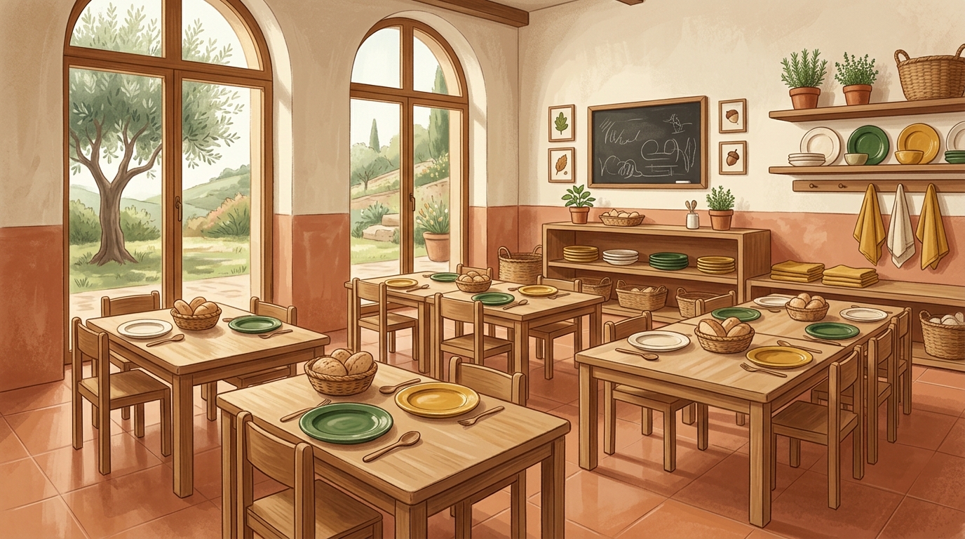 Illustrazione scuola dell'infanzia