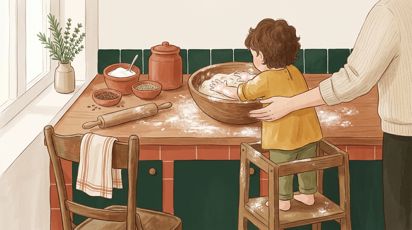 Impastare, travasare, decorare: la cucina come palestra sensoriale