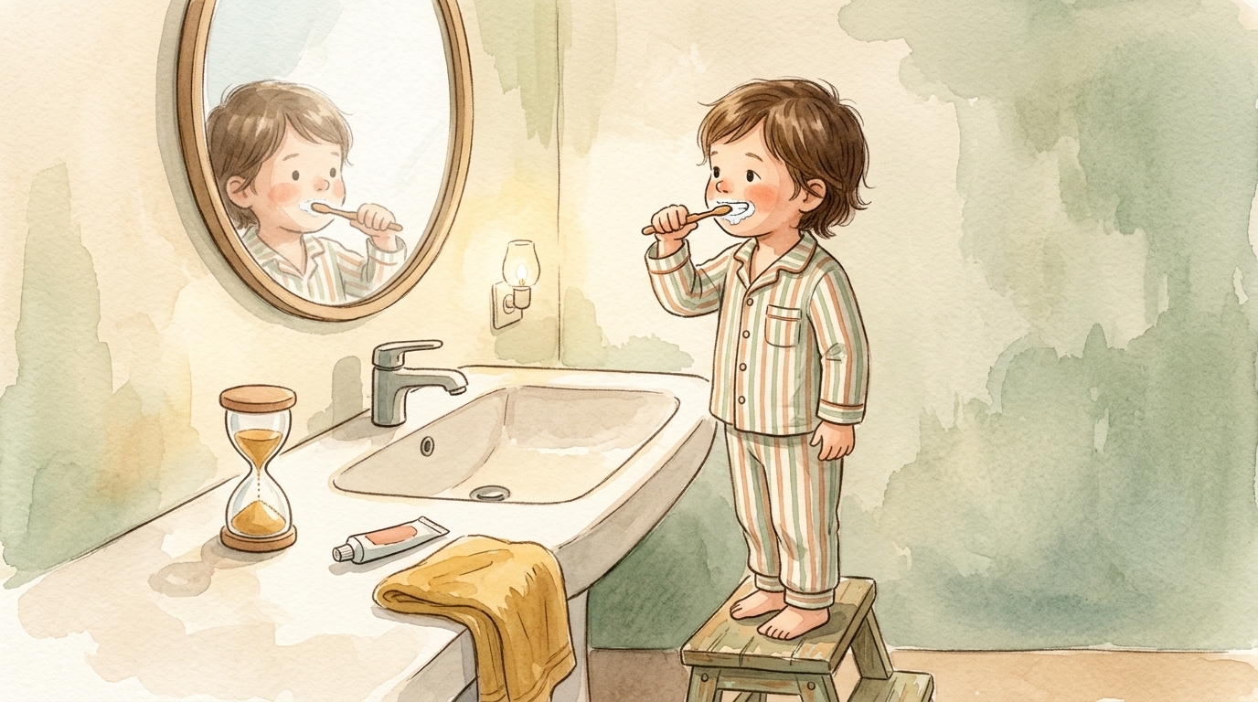 "Faccio io!": quando un bambino di 4 anni si lava (davvero) i denti da solo